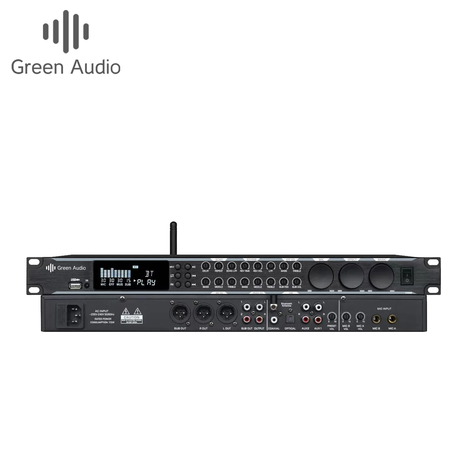 GAX-KT900 Professional pre-effector digital audio processor for KTV bar school stage performance