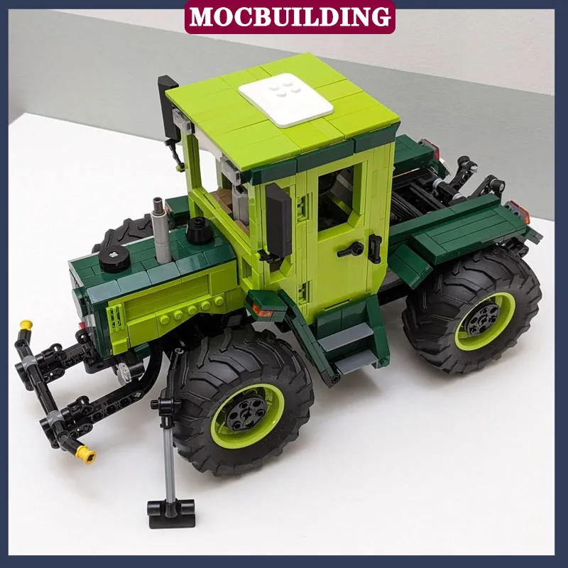 MOC City Tractor Model Building Block Assembly tecnologia