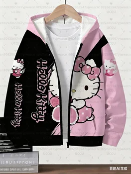 Sweat à capuche avec fermeture éclair imprimé 3D pour garçons et filles