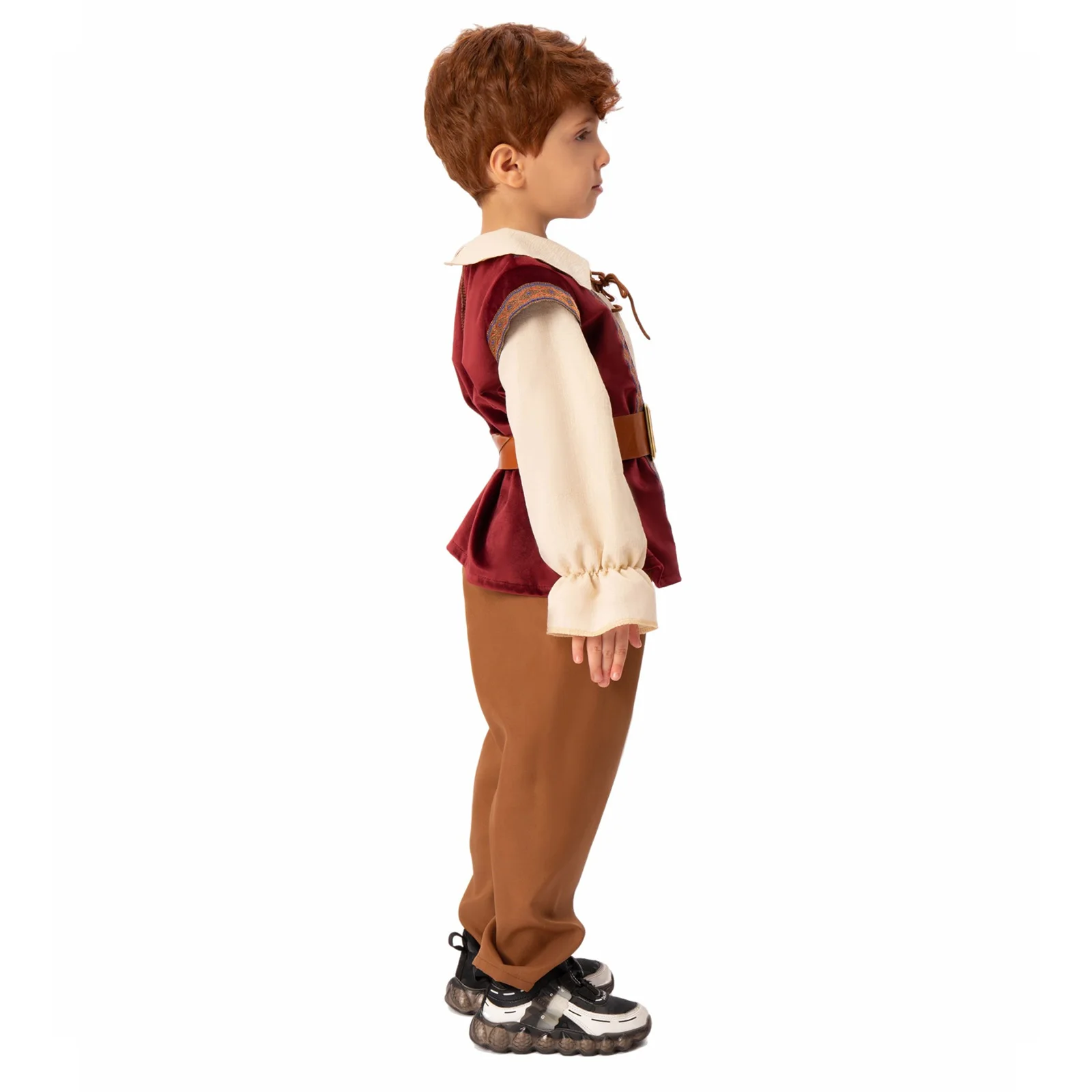 Kid Boys Medieval Costume Cosplay Costume Colonial Pioneer Trousers Children's Day Ruffled Pirate Knight Halloween Cosplay kids cosplay costume medieval prince costume