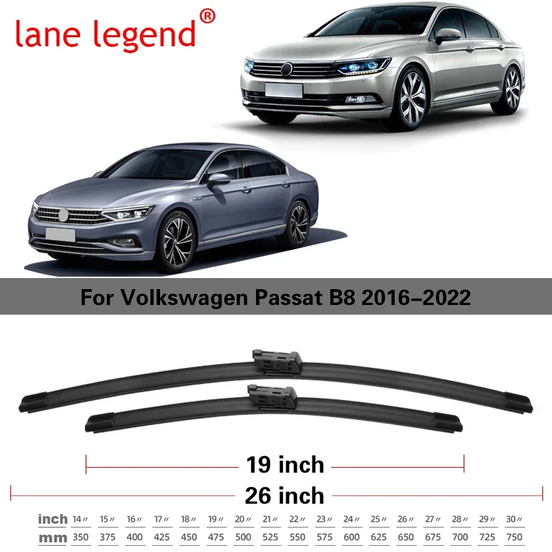 Щетка стеклоочистителя для Volkswagen Passat B8, 26 + 19 дюймов, 2016-2022