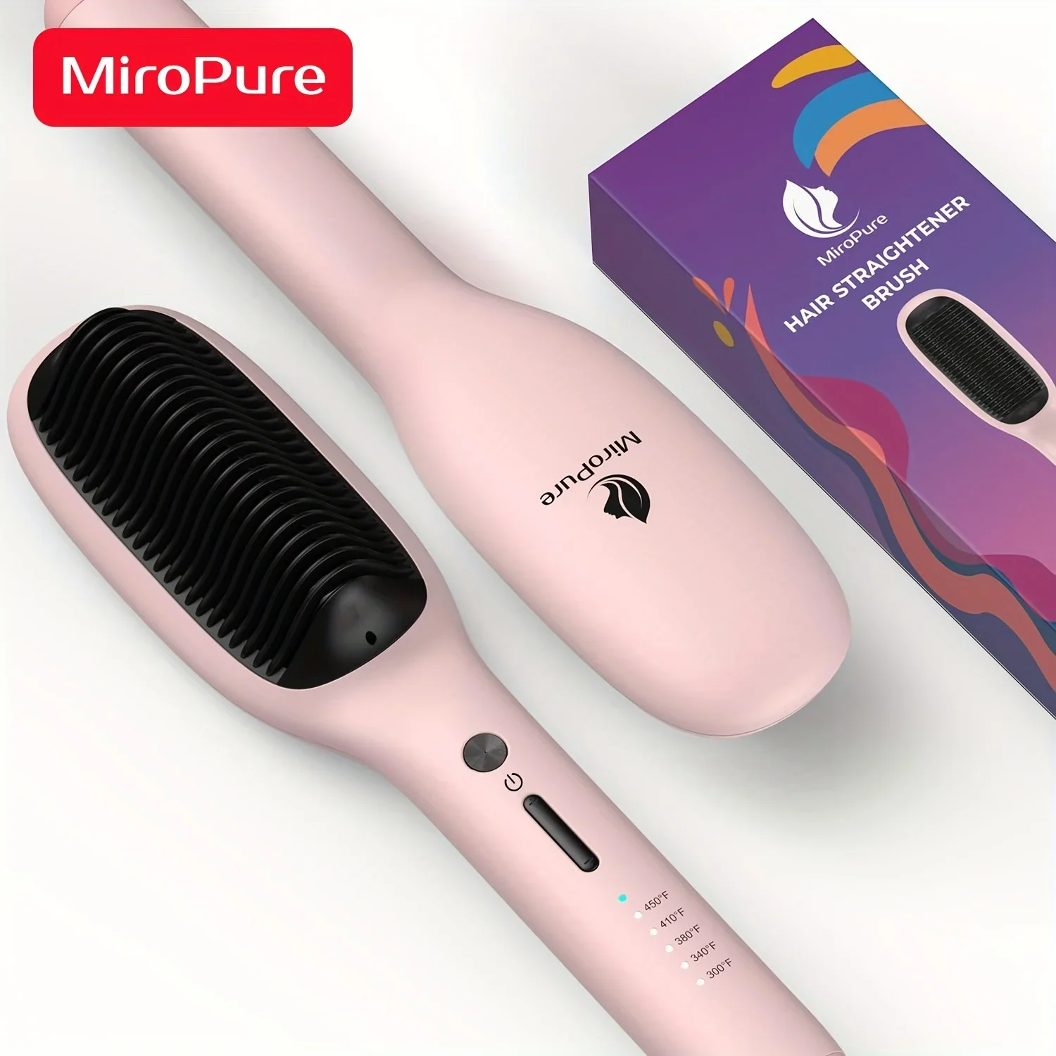 

Контроль состояния волос, технология защиты от ожогов, электрическая щетка для быстрого нагрева, антистатический Керамический выпрямитель для волос Bru