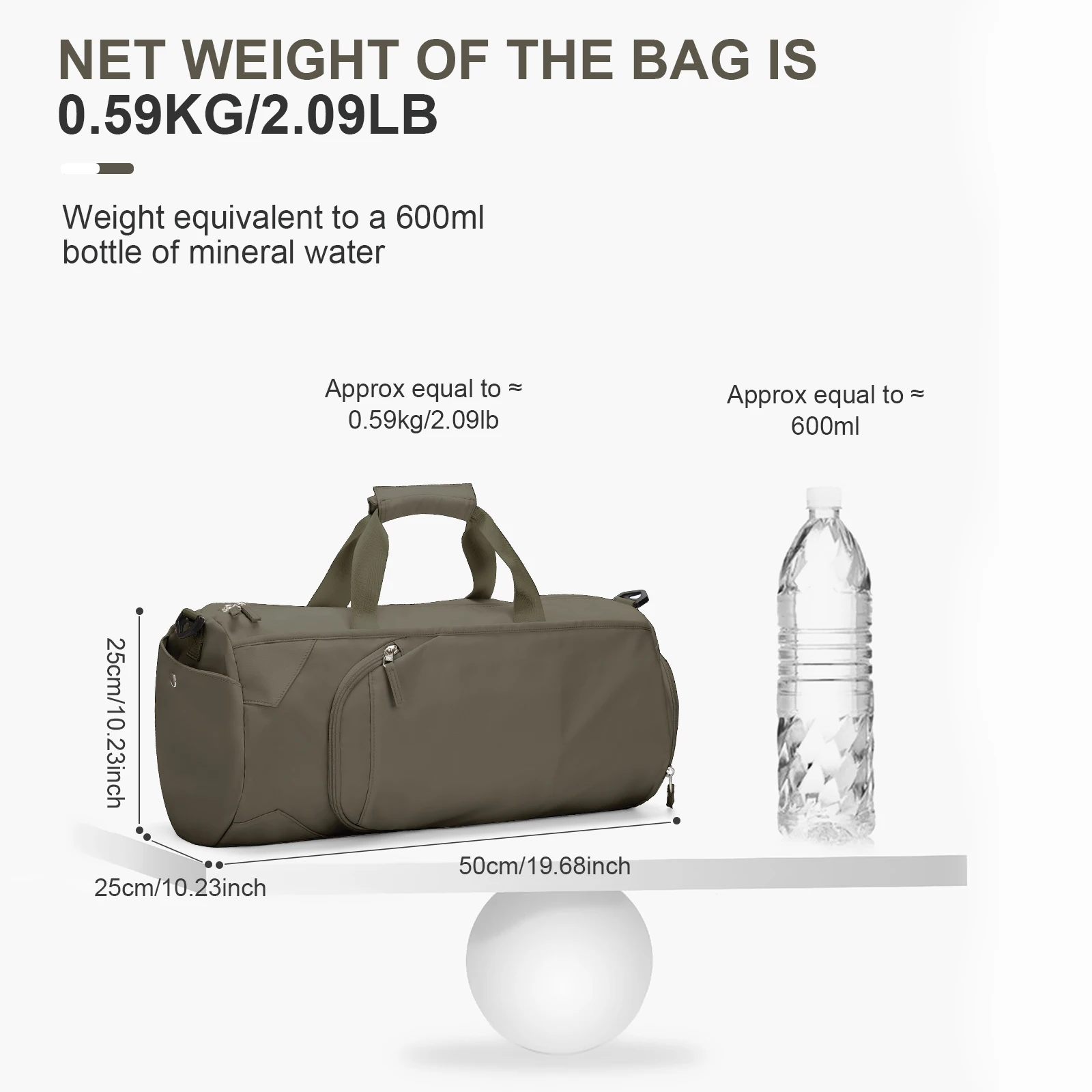 Gym Bag for Women Men with Shoe & Wet Compartment - Sea Bag for Travel, Sports, Fitness and Workout Sports Bag for Men and Women