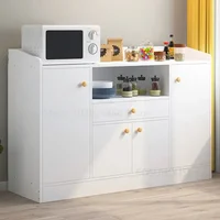 Nordic Wooden Kitchen Cabinets Home Living Room Wall Storage Cabinet Restaurant Storage Sideboard Shelf Kitchen Furniture N 1