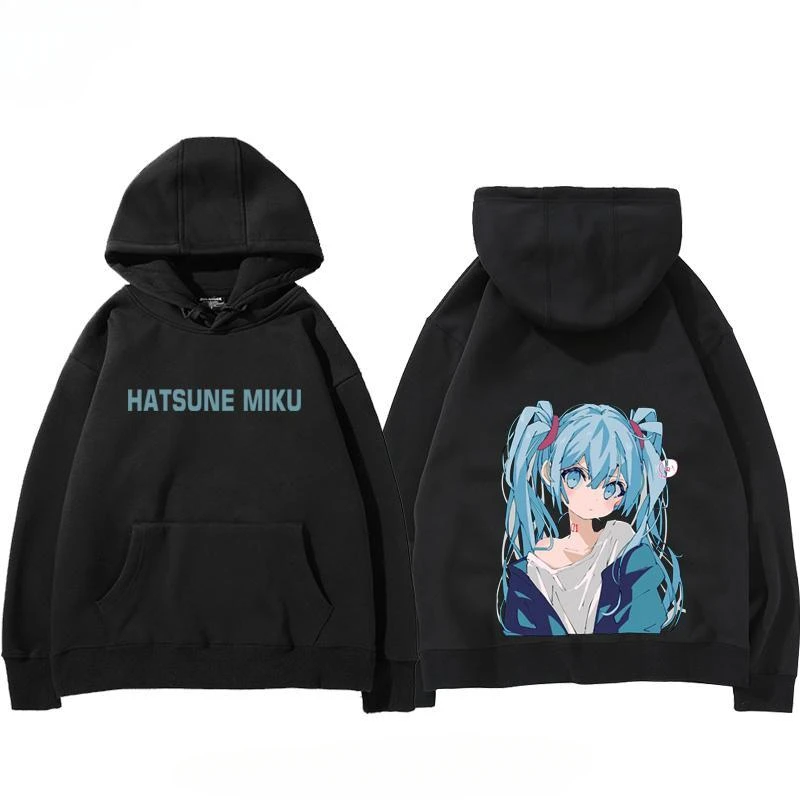 Hatsune Miku Long Sleeve Cotton Anime Hoodie