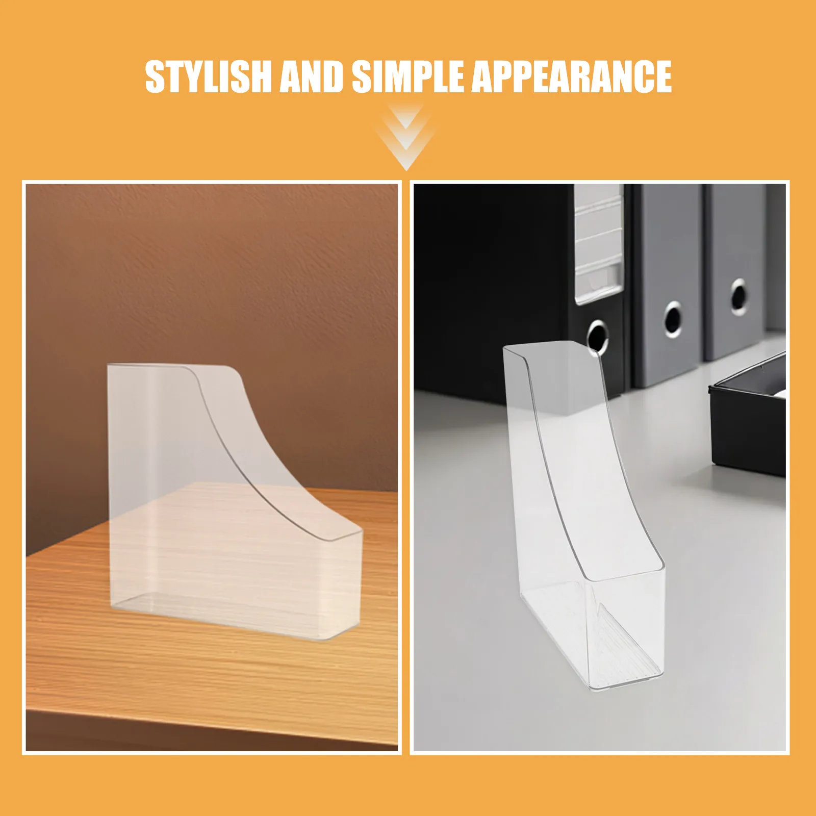 투명 아크릴 수직 파일 정리함, 투명 폴더 홀더, 데스크탑 문서 보관 파일 홀더 (사무실용)