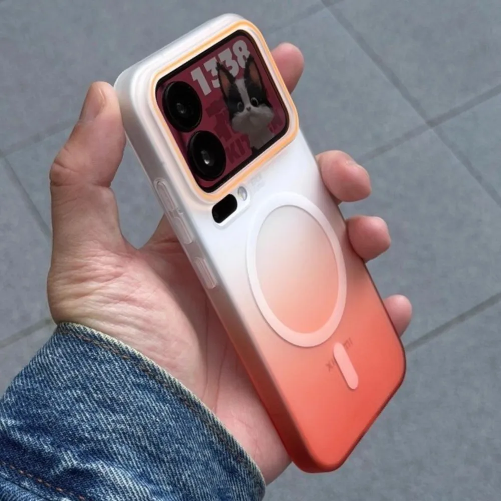 Gradient Clear Matte Thin Magnetic Cover