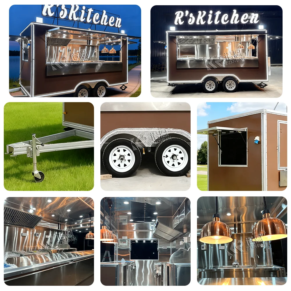 High Quality Street Mobile Food Truck Cart Travel Camping Camper