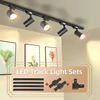 Spot Led Track Light 220V Ceiling Light COB Spotlight Rail Lamp Fixture for Living Room Clothing Store Full Set Track Lighting 6