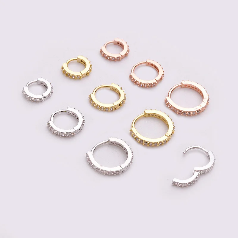 Piercing Jewelry Stainless Steel Septum Clicker Hoop Ring Nose Labret Ear Tragus Cartilage Daith Helix Earring Stud 1PC