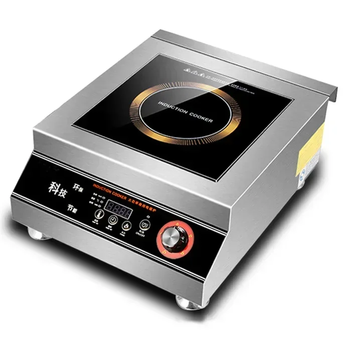 Hot Sale Commercial Induction Cooker 5000W Plane Concave Commercial Restaurant Frying Stove High-power Brine Boiling Watersoup C