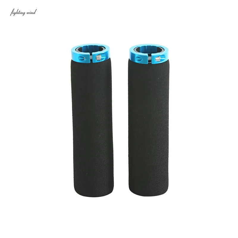 Bicycle Grips Sponge Handle Cover Unilateral Bilateral Lock Soft Non-slip Sweat-absorbing Ultraight Cycling Handlebar 1 Pair