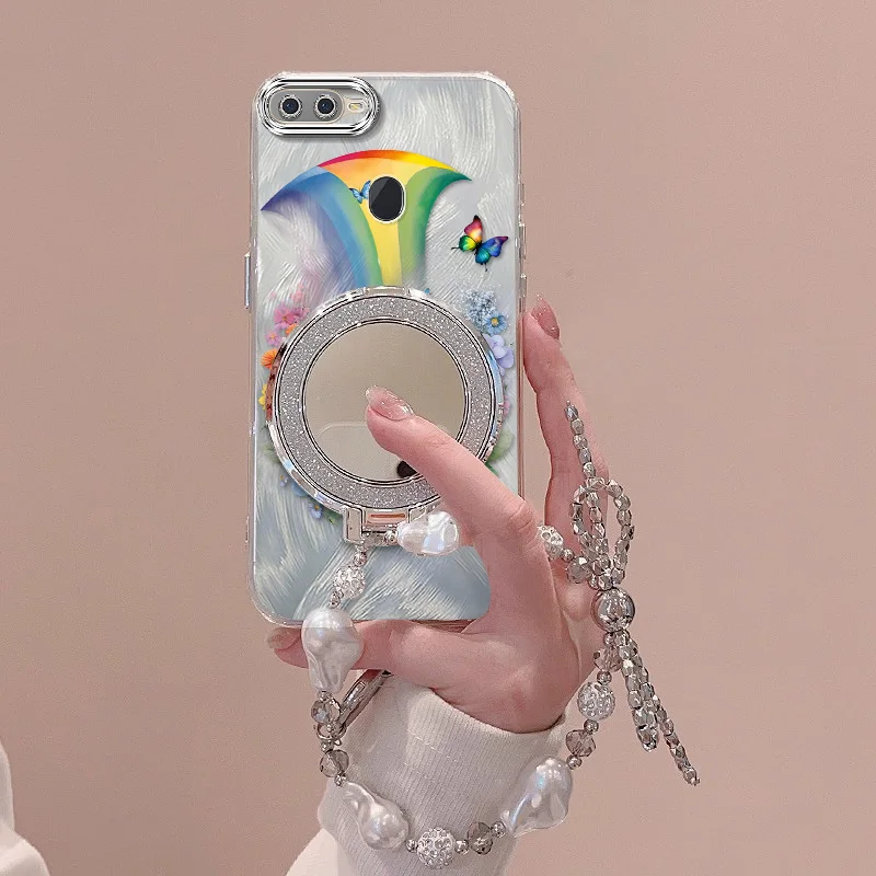 Beautiful Rainbow Phone Case Set with Lanyard and Stand - 3 Pieces