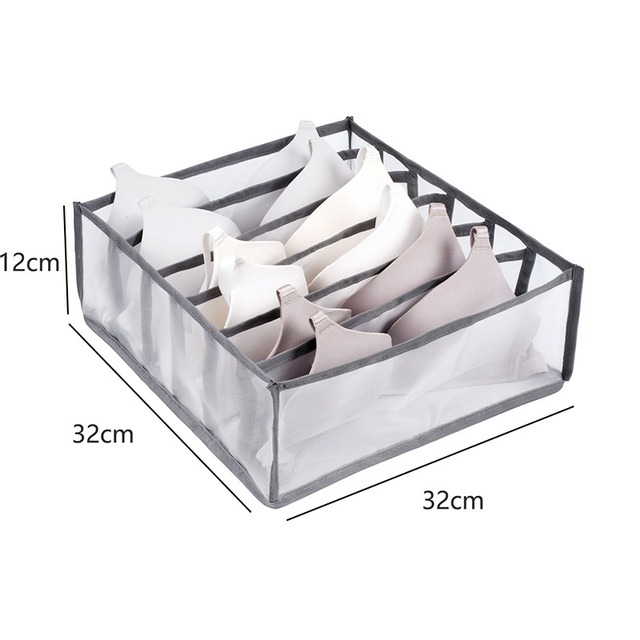 Underwear Storage box Foldable Drawer Organizer for Underwear Socks Shorts Bra Home Cabinet Clothes Organizers Washable