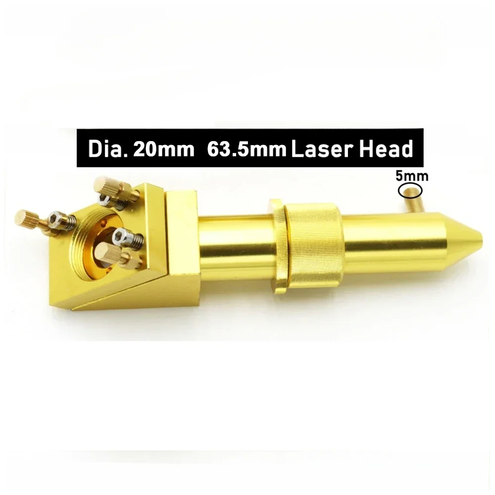CO2 Laser Lens Head Dia.20mm FL63.5mm for 1060 1080 4060 5070 6090 Laser Engraving Cutting Machine