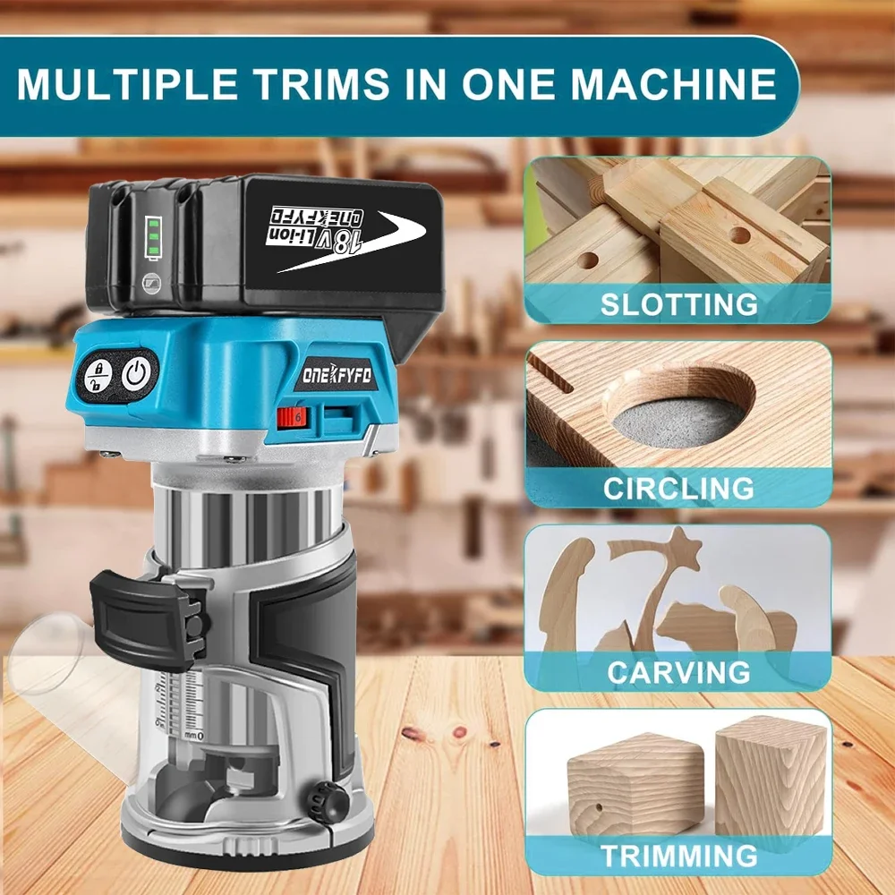 Electric Wood Router for Makita 18V Battery