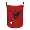 Custom Action Spider Man Comics Laundry Basket Collapsible Superhero Movie Baby Hamper for Nursery Toys Organizer Storage Bins 1