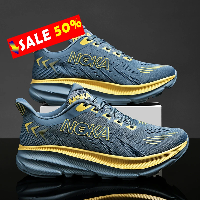 2025 NEW Marathon Air Cushion Men Sports Running Shoes Carbon Plate Breathable Lightweight Comfortable Athletic Nonskid Sneakers