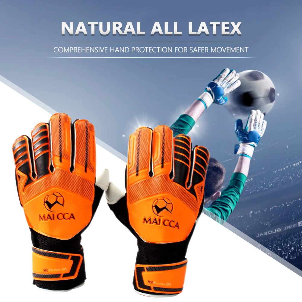Latex Goalkeeper Hand Protection Gloves Anti Collision Football Gloves