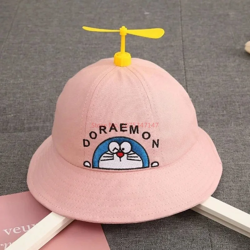 Doraemon Bucket Hat Cute Cartoon Anime Child Beach Round Cap Full