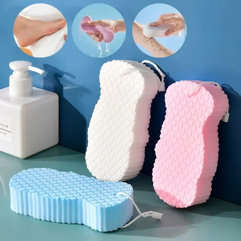 Bath Exfoliator 1pc Soft Sponge Body Scrubber Bath Exfoliating Scrub Sponge Shower Brush Body Skin Remover Exfoliante