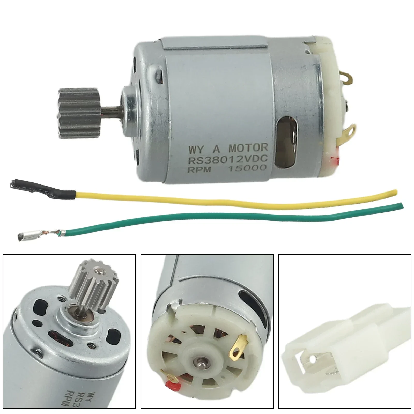 RS550 High Speed Micro Motor 12V - For Children's Toy Cars, Motorcycles, Baby Strollers (12V550-23000 RPM)