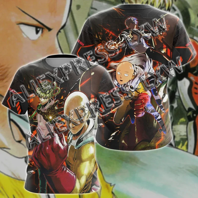Anime One Punch Man 3D Printed T-Shirts Men Women Fashion Streetwear Oversized Short Sleeve T Shirt Kids Tees Tops Man Clothing