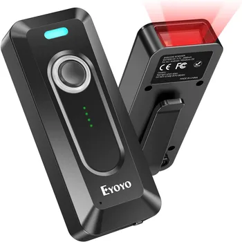 Scanner di Codici a Barre Mini Eyoyo USB Cablato/Bluetooth/Wireless 2.4G, Scanner 1D 2D, Lettore di Codici QR PDF417 EAN13 Data Matrix