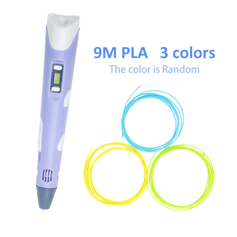 20 Color PLA Filament Pen Craft DIY 3D Pen Drawing Three-dimensional Drawing Printing Children's Art Educational Toys
