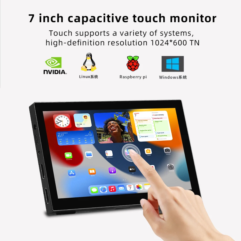 7InchPortableTouchMonitorWithStand1024x600TNCapacitiveTouch