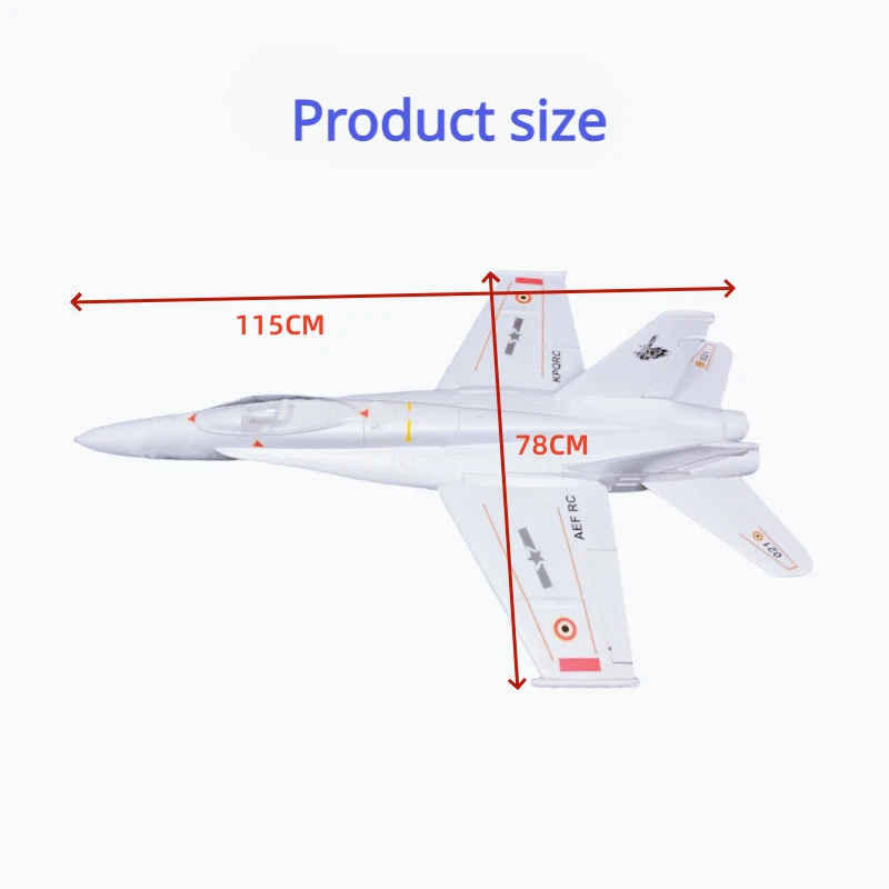 Model aircraft Fixed wing F18 RC aircraft 70mm Bypass Epo Jet Adult assembled RC fighter 2
