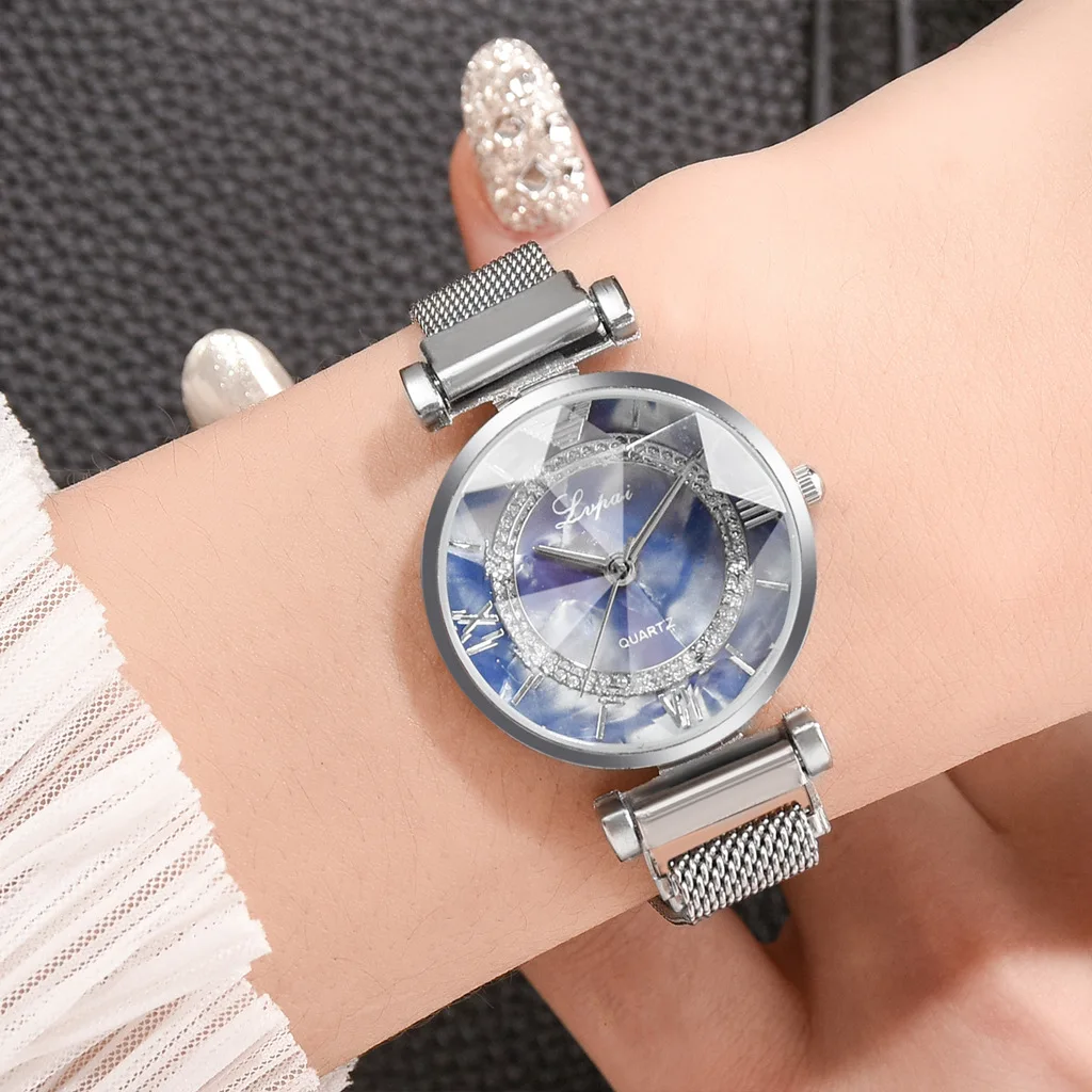 Watch For Women Watches 2022 Best Selling Products Luxury Brand Reloj Mujer Classic New Alloy Mesh Belt Magnet Buckle Strap 5