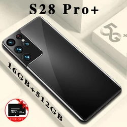 S28 Pro+ Smartphone 6.1 Inch Global Version 5G Mobliephone 16+512GB 6000mAh 10 Core Android 11 32+64MP Unlocked Android Celular