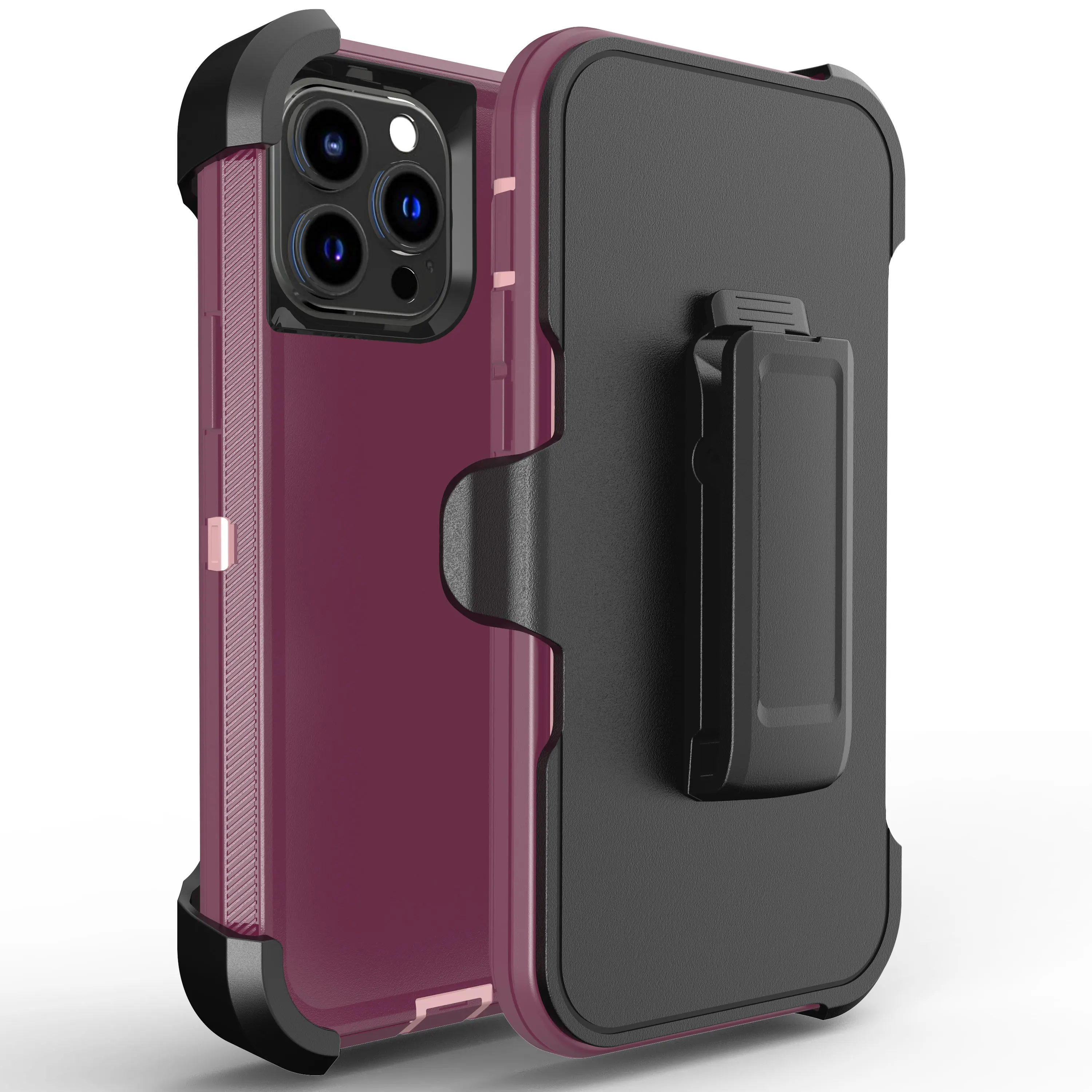 Original Heavy Duty Armor Case for iPhone 13 12 11 ProMax 3 in 1 Shockproof Case + Belt Clip for iPhone XS Max XR 6S 7P 8P moto g play case