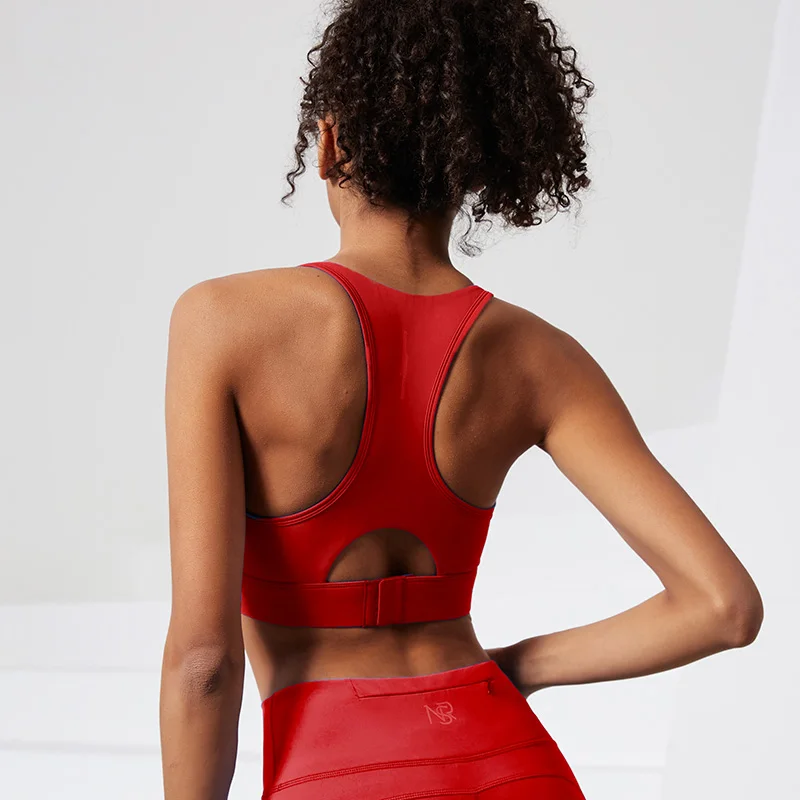 Women Sexy Yoga Sports Bra Elasticity Shockproof Fitness Gym Bra Back Buckle Adjustable Brassiere Push Up Workout Underwear