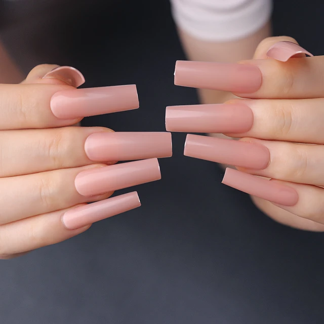 Elegant Long Square Nails