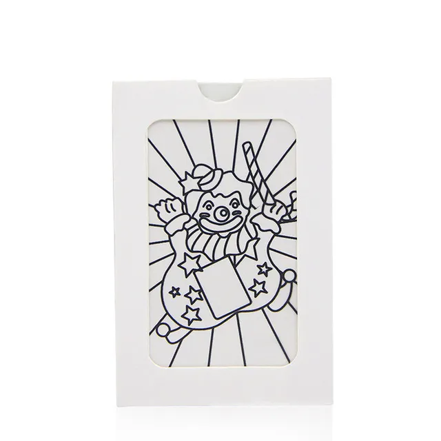 Mini Size Changing Clown Color Card Magic Tricks Toys for Children Close Up Stage Magic Props Easy To Do Classic Toys Kids 2