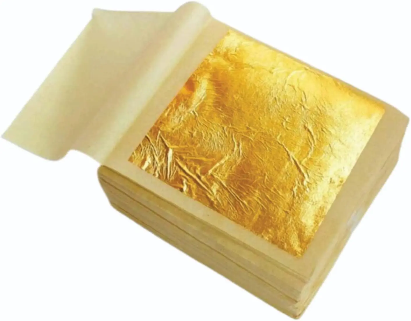 

Переводной лист 24K Φ лист 99.99% золото для украшения пищевых продуктов бумажный альбом SX30 листов