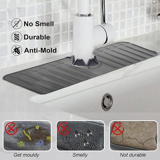 Silicone Bathroom Sink Countertop Protector Mat  Kitchen Sink Faucet  Splash Mat - Specialty Tools - Aliexpress