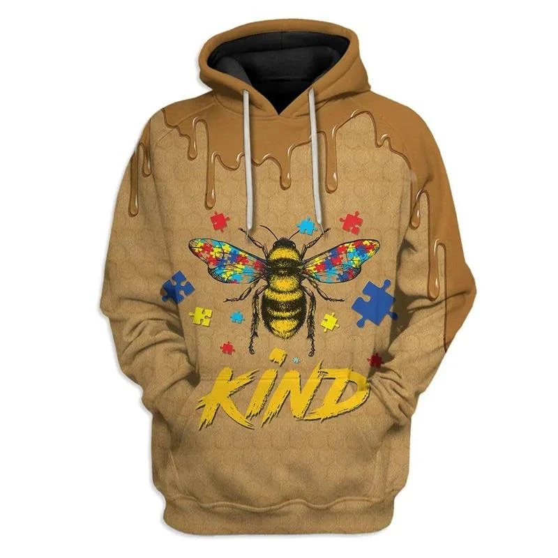 Bee Pattern Hoodie 5