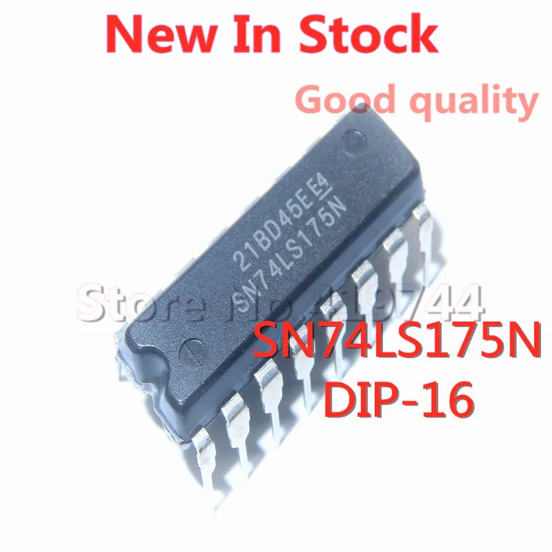 

5 шт./лот SN74LS175N 74LS175 DIP-16 четырехсторонний триггер D-типа в наличии, новый оригинальный IC