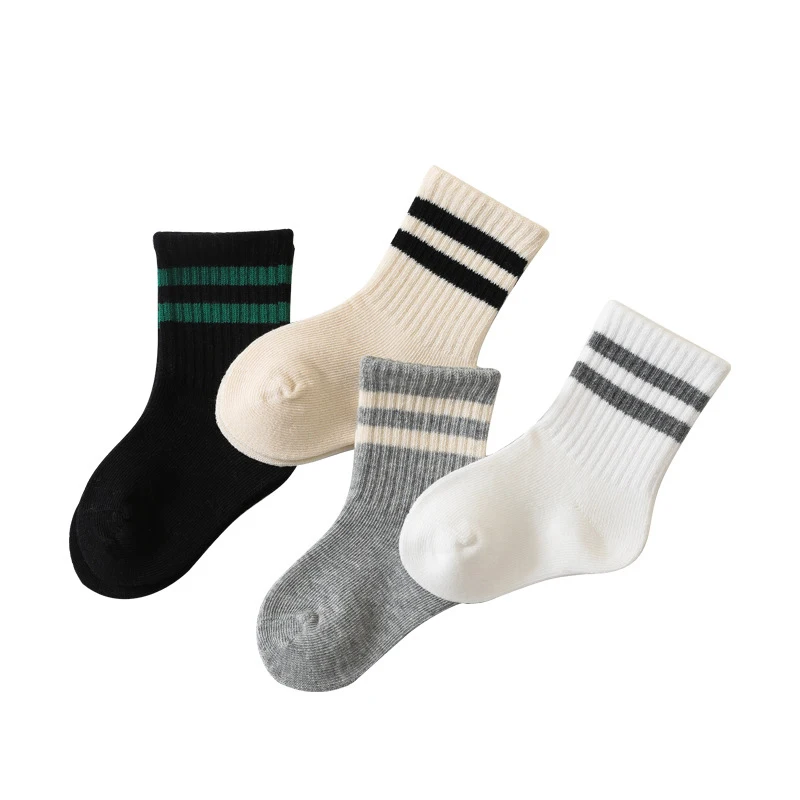 Cotton Socks Children's Sports Baby Girl Newborn Toddler Solid Color
