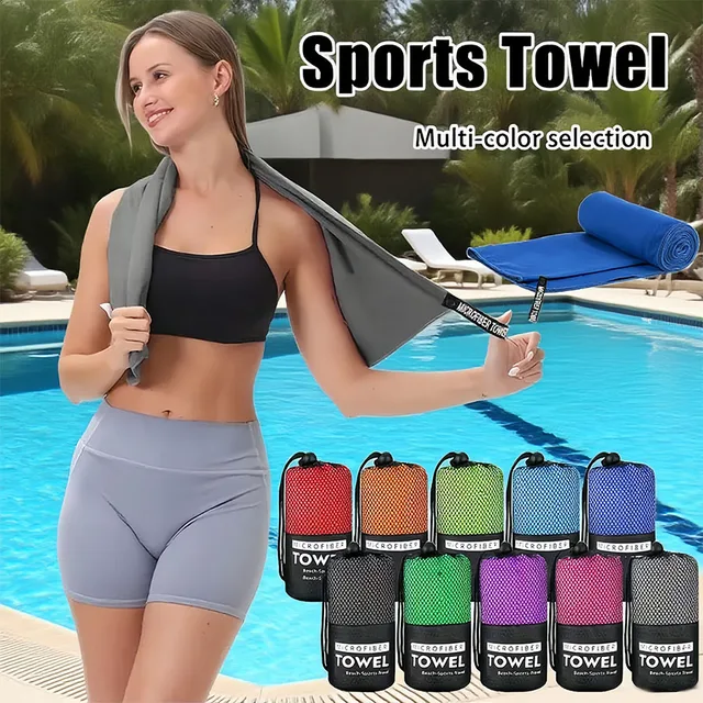 Quick Dry Beach Towels, Microfiber Travel Towel for Beach Hiking Gym Yoga Travel Sports Swimming Camping