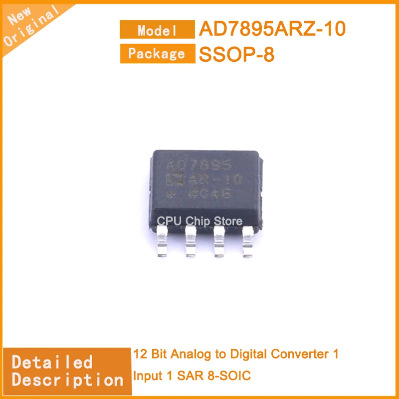 

5Pcs/Lot New Original AD7895ARZ-10 AD7895ARZ 12 Bit Analog to Digital Converter 1 Input 1 SAR 8-SOIC