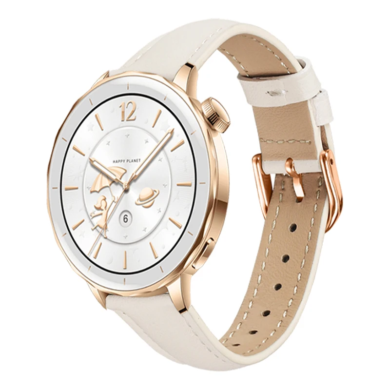Leather Sport Band Replacement: Slim Adjustable Wristband for Business and Casual Wear