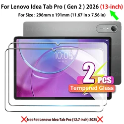 Premium HD Clear 9H Durable Bubble - Free Anti - Scratch Tempered Glass Tablet Screen Protector (13 Inch) (2PCS Tempered Glass)