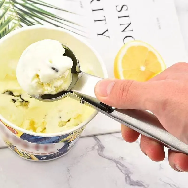 3/1PC Stainless Steel Ice Cream Scoop Fruit Watermelon Ball Spoon Multifunctional Ice Cream Scooper Kitchen Handmade Ball Digger