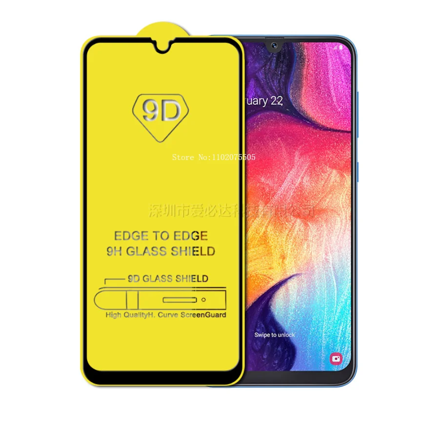 

Full Coverage 9H 9D Tempered Glass Screen Protector For Samsung Galaxy A54 A14 A04s A04e A04 5G A13 A24 A34 A03 Core A73