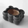 Flocked Tissue Box Geometrically Spherical Bubbles Ball Paper Towel Holder Napkin Holder Tabletop Storage Container Organization 5