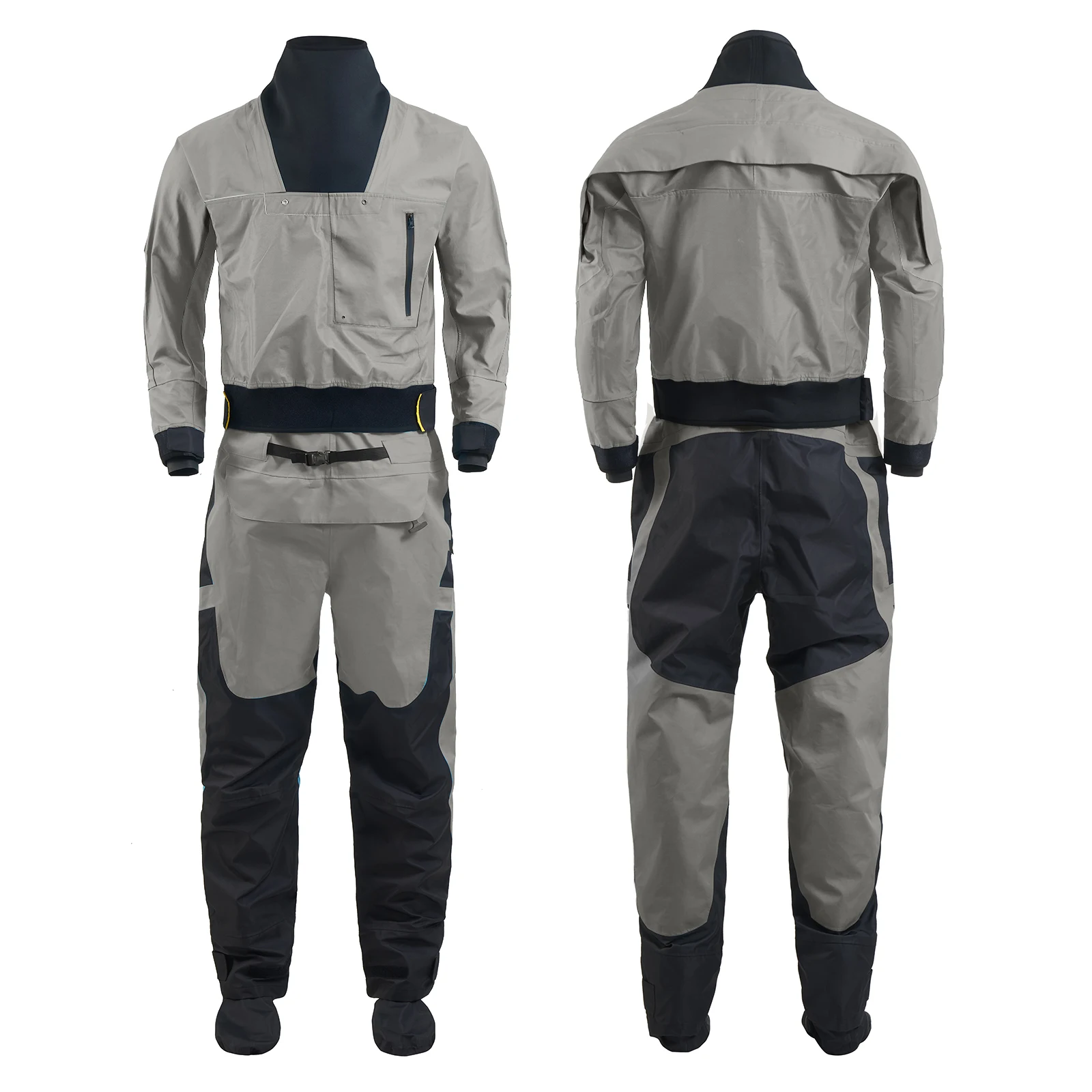 Traje deportivo para exteriores, ropa seca, cuello de látex, puño transpirable de tres capas, Material impermeable, kayak, surf, remo